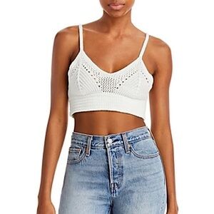 FOREVER 21 CROCHET CROP TOP